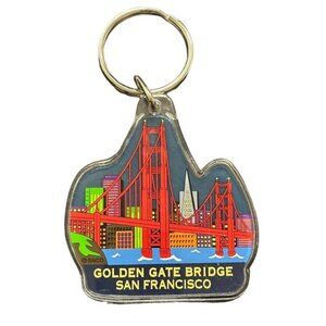 Golden Gate Bridge San Francisco Unisex Keychain EUC California Vacation Travel